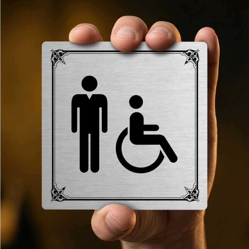 WC muži Invalidé, 80x80mm, pergamen, Utah